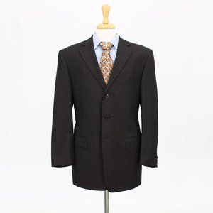 Pal Zileri 42R Brown Solid 3-Button Sport Coat Blazer Jacket V234